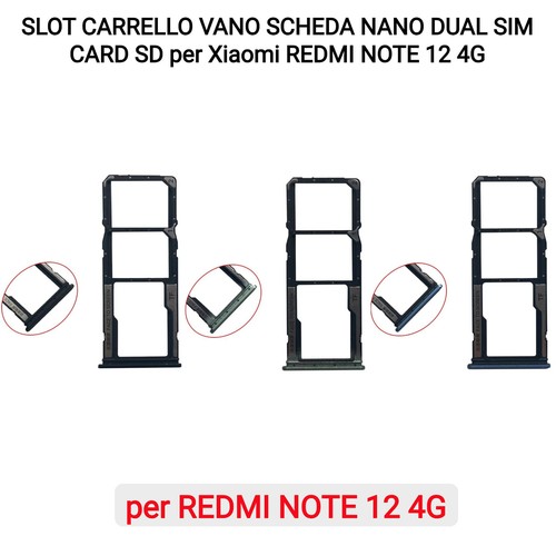 Slot carrello vano scheda - vano, nano